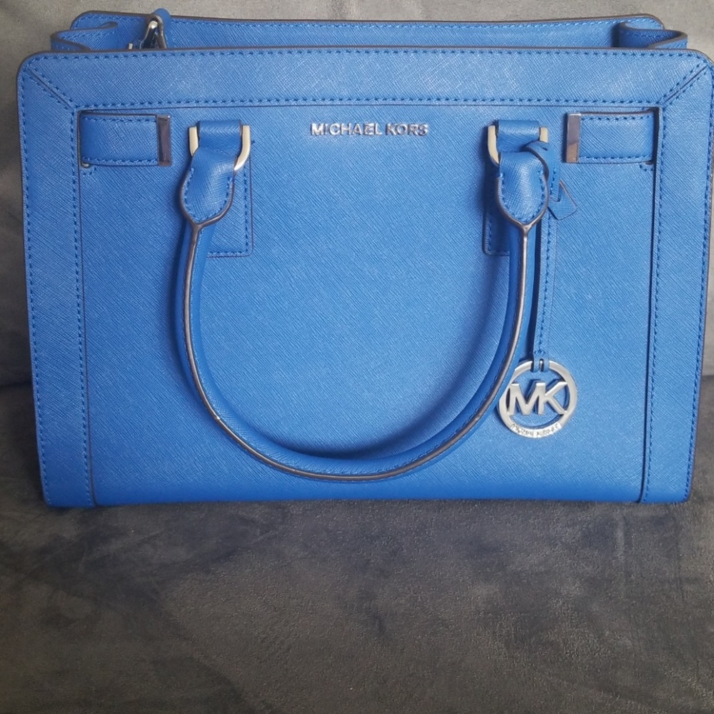 Michael Kors Electric Blue Dillon TZ MD EW Satchel